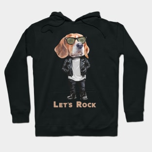 Beagle - let's Rock Hoodie